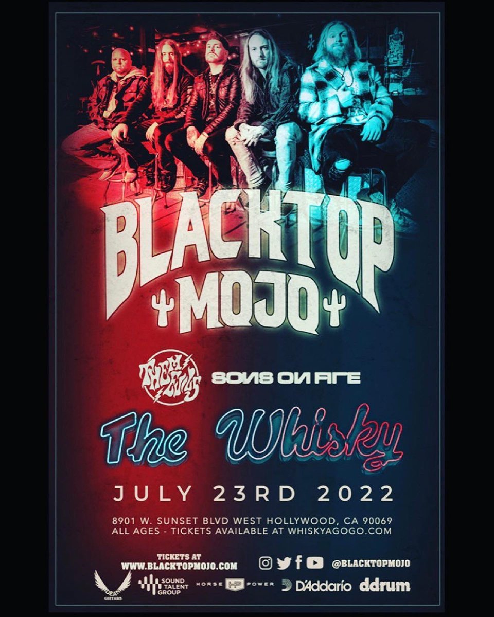 Them Evils (@themevils) on Twitter photo Los Angeles! Weโre stoked to be supporting our boys in @blacktopmojo at The Whisky on Saturday, July 23rd! ๐ฅ
Grab your tickets NOW at: ThemEvils.com
Photo by: <a href="/Keenish/">Keene Hunna Dadian</a> Los Angeles! Weโre stoked to be supporting our boys in @blacktopmojo at The Whisky on Saturday, July 23rd! ๐ฅ
Grab your tickets NOW at: ThemEvils.com
Photo by: <a href="/Keenish/">Keene Hunna Dadian</a>