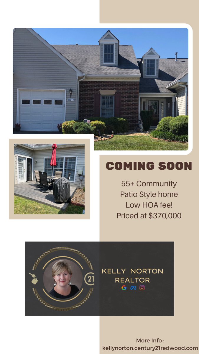 Merma8d's tweet image. Rare opportunity for a patio-style home in a 55+ community in #spotsylvania.  LOW HOA fees but with amenities!

#kellynortonrealtor #listingagent #buyersagent #realtor #realestate #forsale #sold #dreamhome #stafford #FXBG  #kinggeorgeva