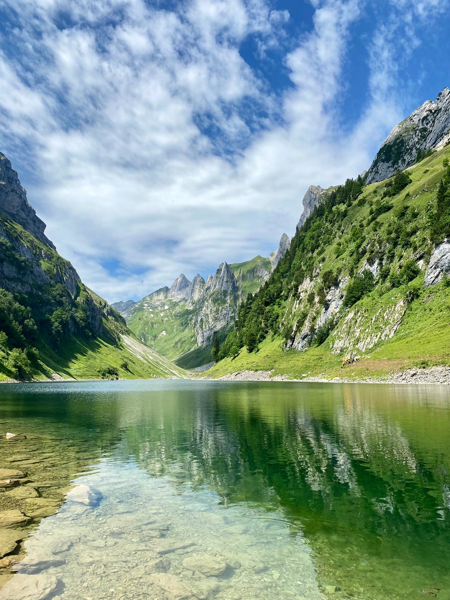 dav_masa's tweet photo. Lake Fälensee located at an elevation of 1446m in the canton Appenzell, Switzerland 🇨🇭

#inlovewithswitzerland https://t.co/Kw9YMug3yU