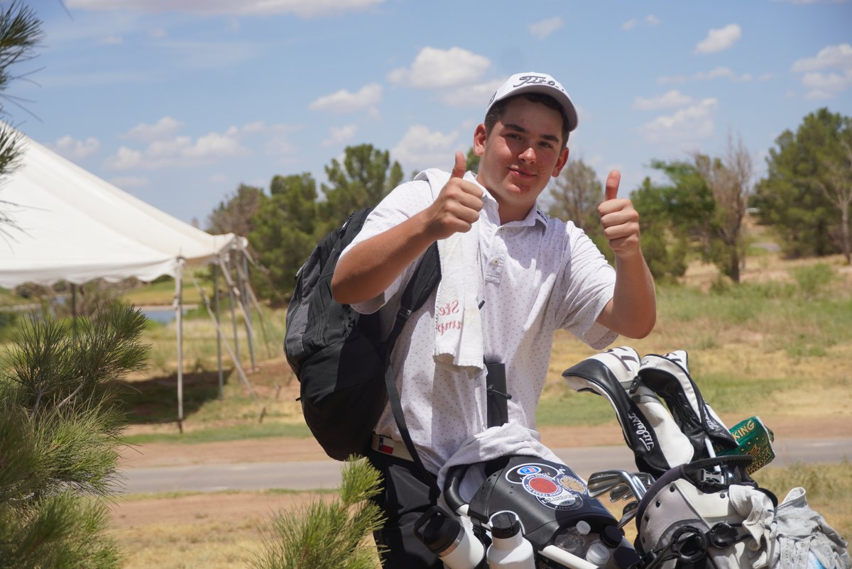 AJGAGolf's tweet photo. Two rounds at 2-under 👍

Eli Walker Campbell (-4) leads the #JASMcCormick after the second round! https://t.co/GXkvB9cLjy