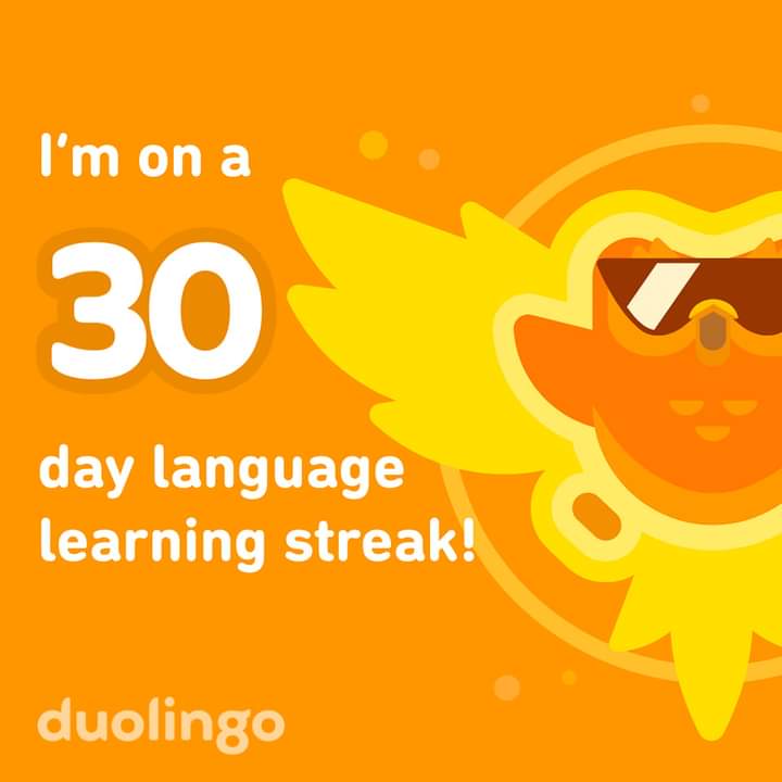 codyf0xx's tweet photo. I've officially hit my 30th day of learning #Spanish. I am very much a beginner still but am steadily improving!

Despite the backlash that #Duolingo gets, it is a great beginner app to "test the water" so-to-speak. But yeah! I am having fun with it!
#onemonthin https://t.co/oXFNqe22E6