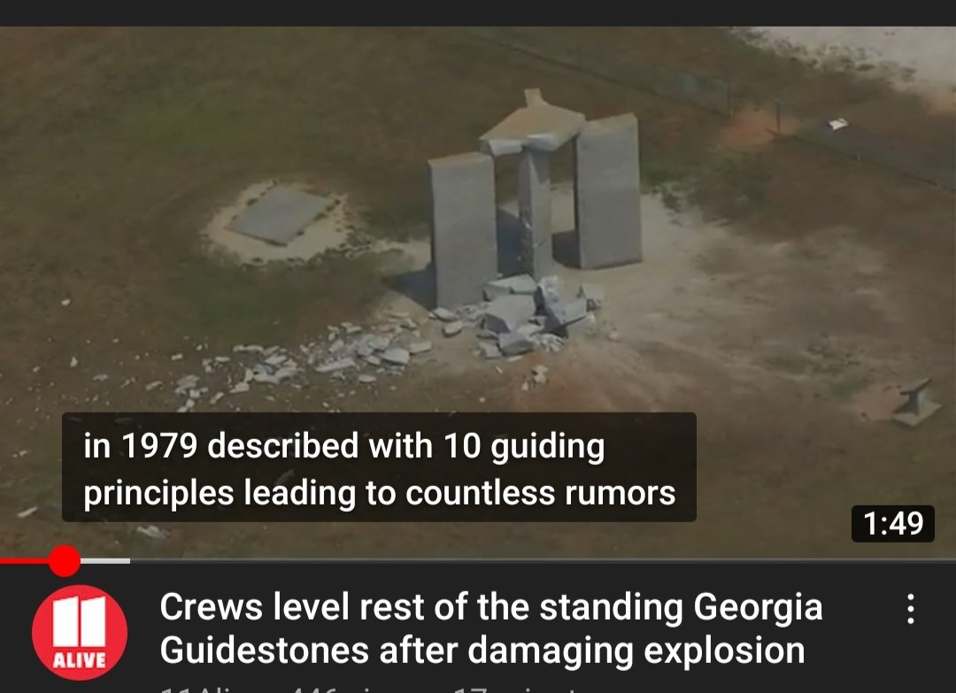 Someone blew up the g. Stones