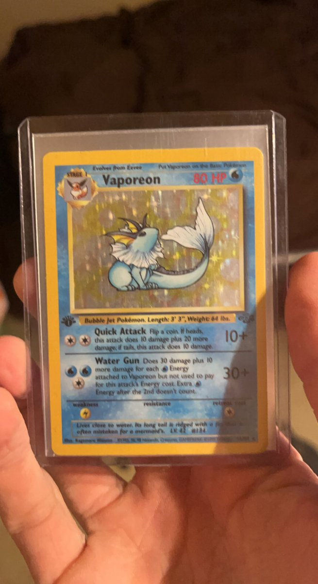 MagicTurtle545's tweet image. My first, first edition Pokémon card came today hard to believe this guy is older then me