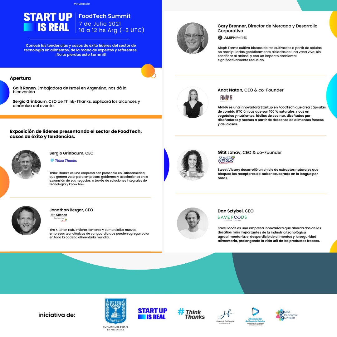 IsraelHonduras's tweet photo. Startup Is Real, la división de innovación y tendencias de Think Thanks, te invitan al #FoodTechSummit y conoce el sector tecnológico de alimentos, sus tendencias y casos de éxito.
07 de julio - de 7:00 a 9:00 a.m. hora de Honduras.
Inscribite: https://t.co/nmvahqa0bJ https://t.co/pMOFlVp3G2