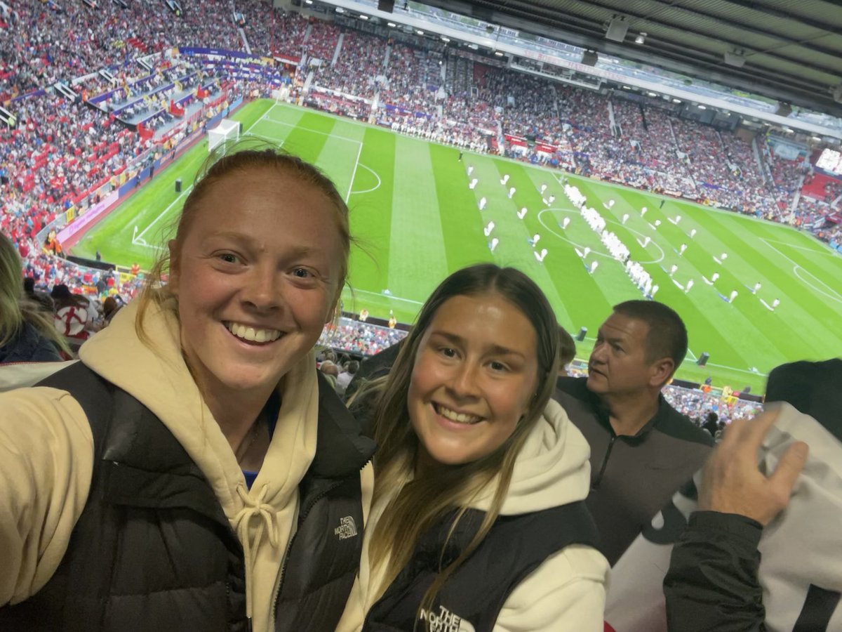 MissALClarke1's tweet photo. Spontaneous trip to the opening of the Women’s Euros 2022! Fab to be apart of the record attendance this evening at Old Trafford✌🏻⚽️ https://t.co/A6S3ElRSuG