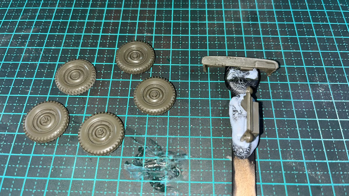 ScaleAussie's tweet photo. A bit more work on the @tamiyainc Willys Jeep, getting it ready for paint and then assembly.
#TAMIYA #willysjeep #scalemodel #135model #135thmodel #ausiescalemodels https://t.co/pZAQmQv6pr