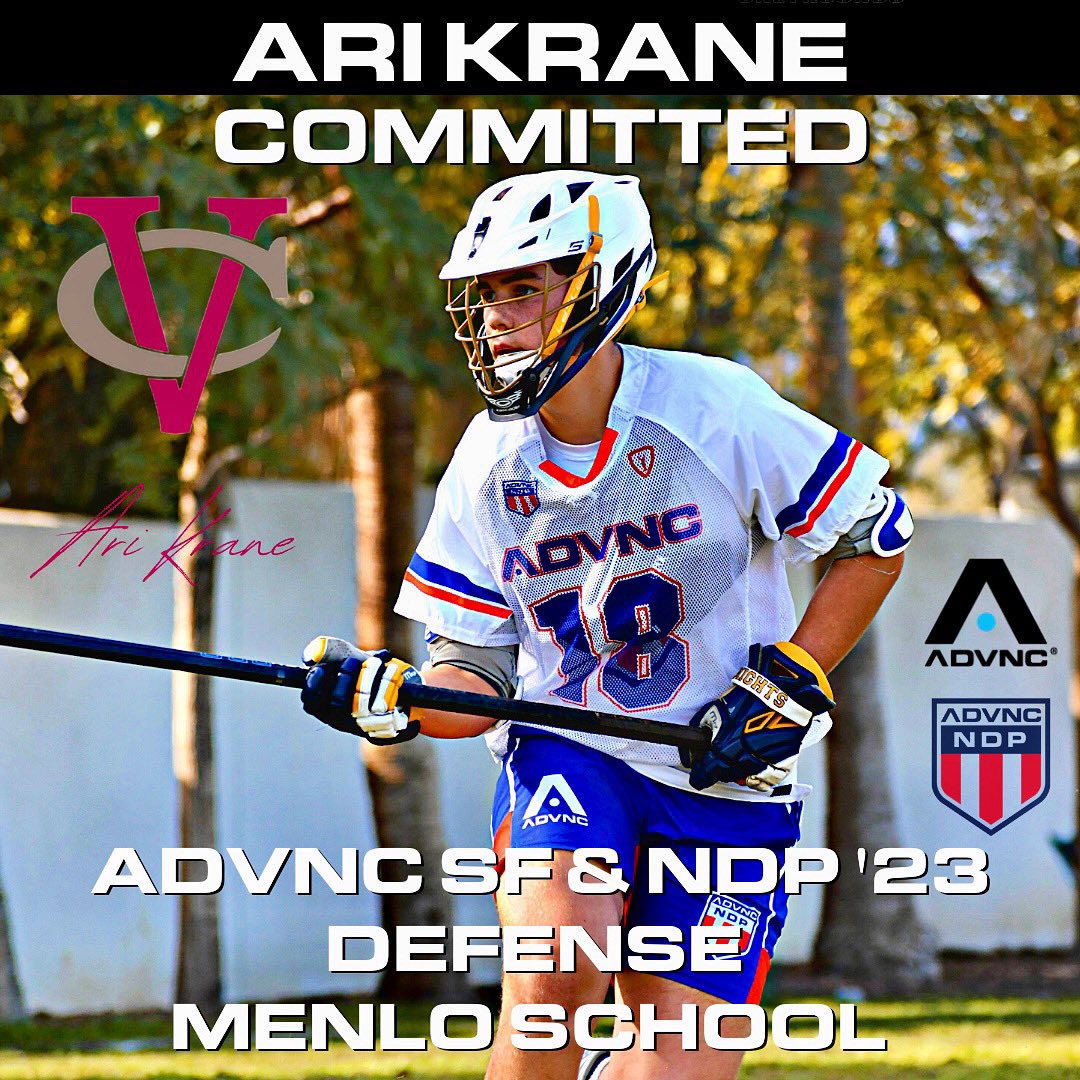 ADVNCLacrosse's tweet photo. Super proud of ADVNC ‘23 Ari Krane on his commitment to Vassar College. Ari has been part of our Programs for many years and it’s been our honor to help him develop as a player &amp; person. We are excited to see Ari play at the next level. #ADVNCLacrosse https://t.co/zCr989r4SD