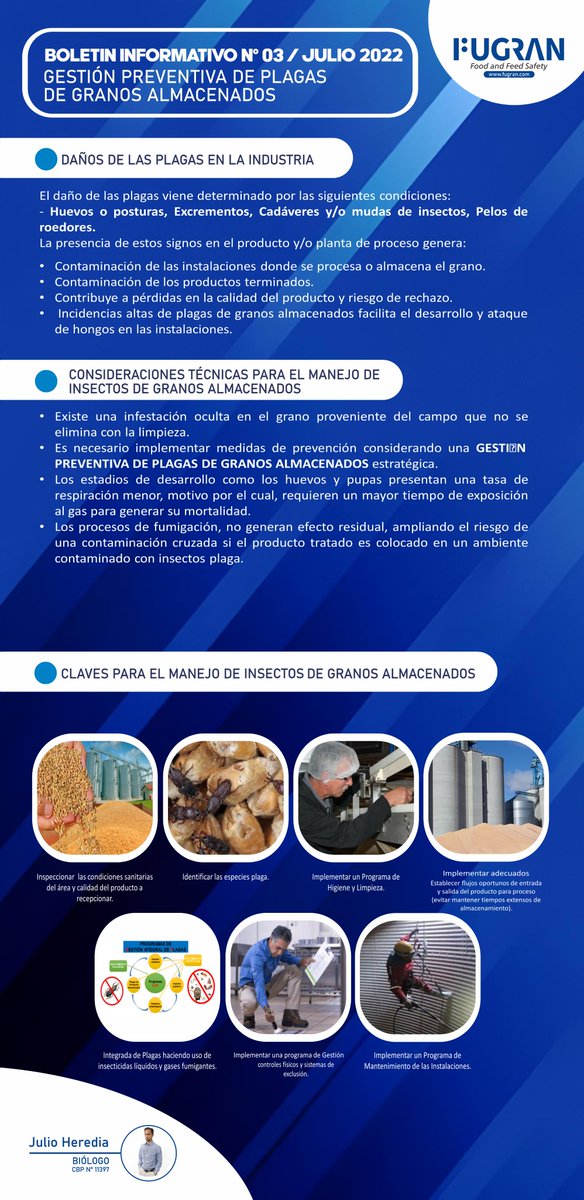 FugranPeru's tweet photo. Te invitamos a revisar nuestro 𝗕𝗼𝗹𝗲𝘁𝗶́𝗻 𝗜𝗻𝗳𝗼𝗿𝗺𝗮𝘁𝗶𝘃𝗼 𝗡° 𝟬𝟯/𝗝𝘂𝗹𝗶𝗼 𝟮𝟬𝟮𝟮 "𝗚𝗘𝗦𝗧𝗜𝗢́𝗡 𝗣𝗥𝗘𝗩𝗘𝗡𝗧𝗜𝗩𝗔 𝗗𝗘 𝗣𝗟𝗔𝗚𝗔𝗦 𝗗𝗘 𝗚𝗥𝗔𝗡𝗢𝗦 𝗔𝗟𝗠𝗔𝗖𝗘𝗡𝗔𝗗𝗢𝗦", realizado por nuestro especialista 𝐉𝐔𝐋𝐈𝐎 𝐇𝐄𝐑𝐄𝐃𝐈𝐀 - Biólogo CBP N°11397 https://t.co/jhVMT0zeVU