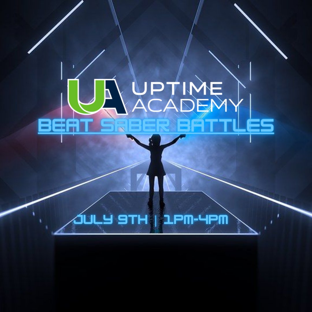 Think you have what it takes to stand on top the Beat Saber throne? Show us your skills in our first ever Beat Saber Battle July 9th! Compete in a 1v1 bracket to claim the Beat Saber Battle crown! Register here: uptimeesports.gg/product/beat-s…
