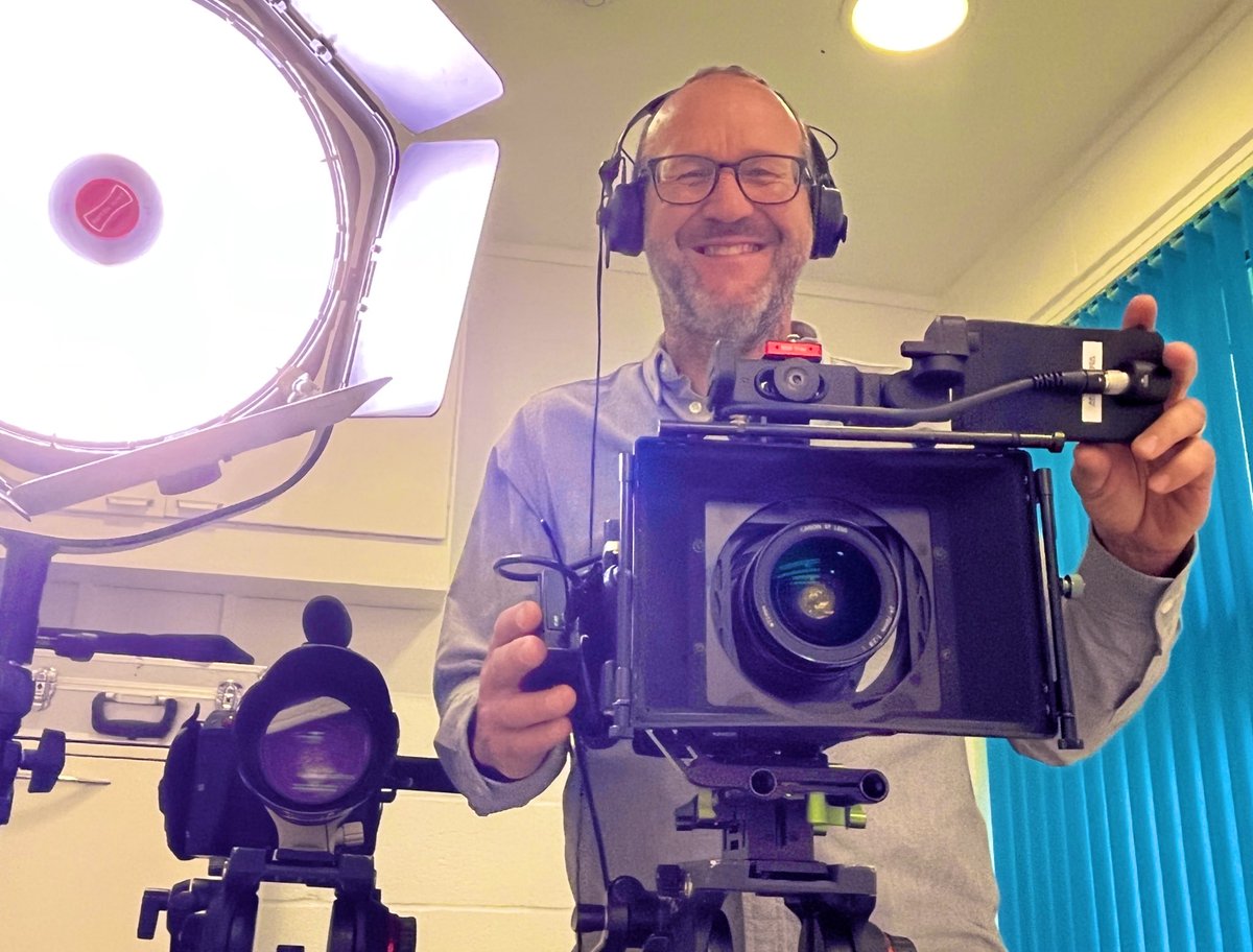 Nice new x2 camera set up for our filming today. #videoproduction #c70 #c200 #camera #video