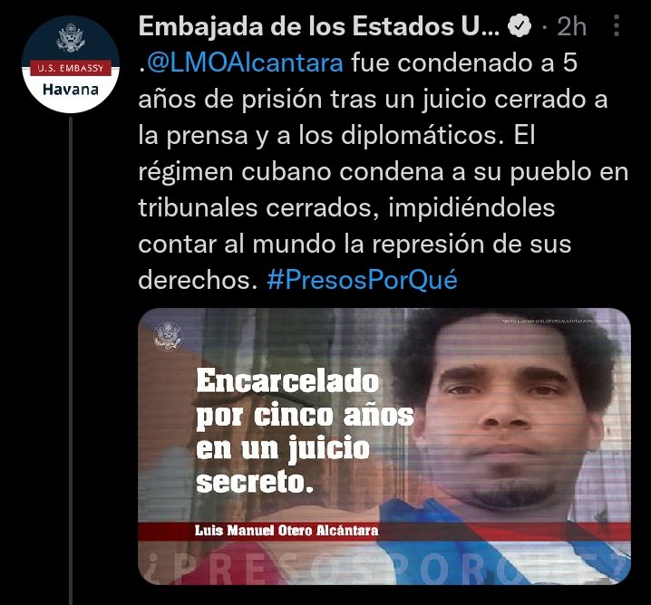 👇 alguien me explica ¿¡qué tienen que hacer los diplomáticos estadounidenses en el proceso legal de un ciudadano cubano que 'nada tiene que ver con su país'!?😐