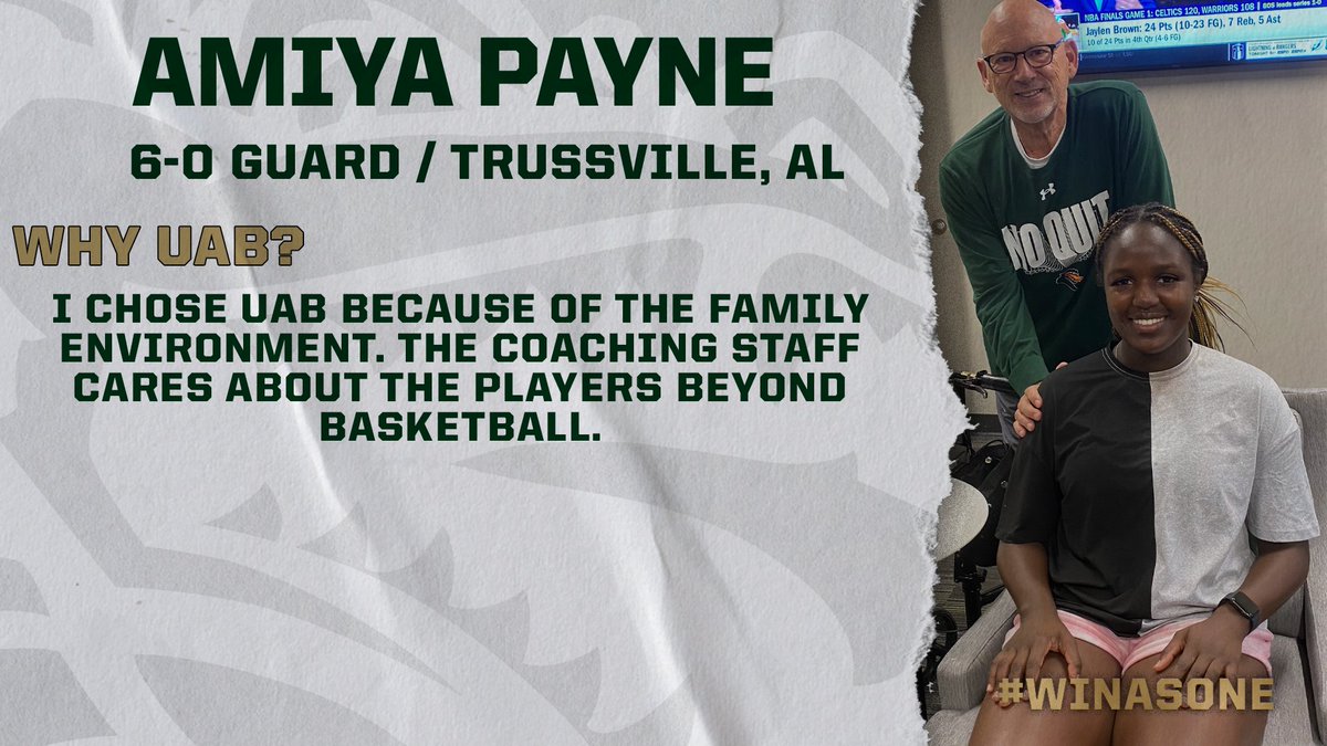 UAB_WBBALL's tweet photo. Today we feature Trussville native Amiya Payne!

Make sure you check out our IG story tomorrow because she is going to be taking over.
#WinAsOne | @AmiyaSkye03 https://t.co/6WCakaXkL6