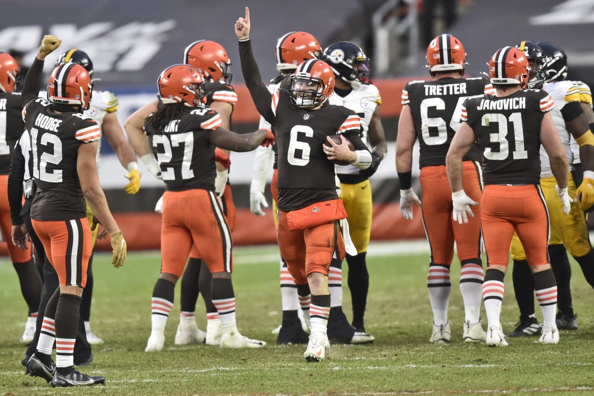 karnsies817's tweet photo. As Baker Mayfield opens a new chapter in Carolina, I just want to say thank you for the best Browns season of my lifetime. https://t.co/dQ3EcWXBpY