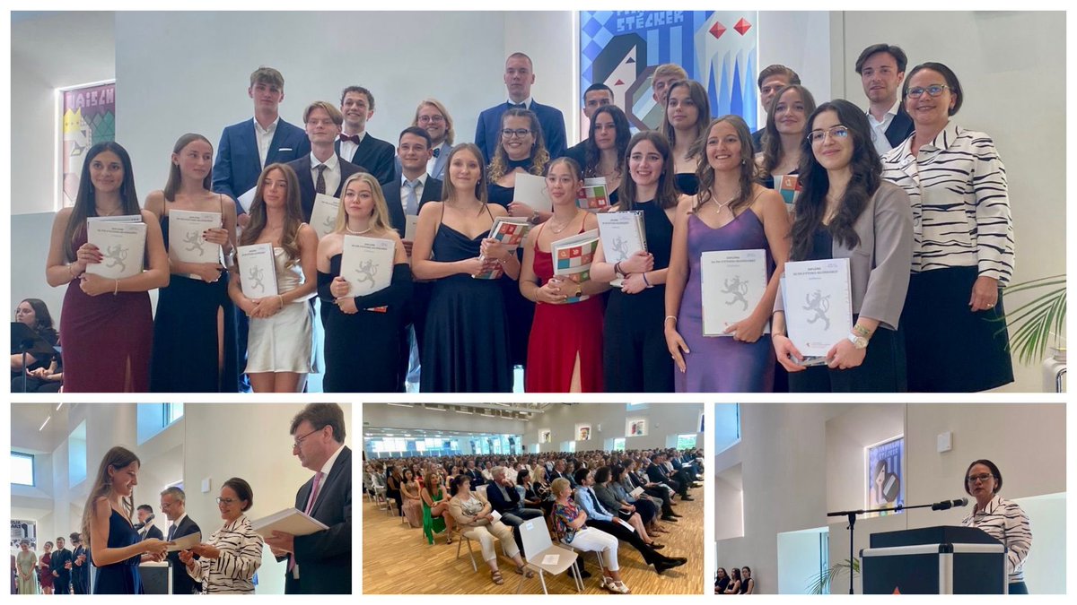 Yuriko_Backes's tweet photo. Grouss Freed haut de Primaner*innen aus dem Lycée Michel Rodange d'Diplomer ze iwwerreechen!
Vill Erfolleg wënschen ech iech fir dat nächst Liewenskapitel‼️🍀
#LMRL🦊🇱🇺 https://t.co/R39R8AByx8