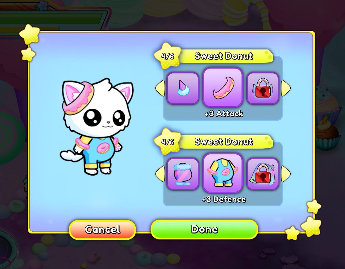 When you're told to dress casual... 😺🍩✨️
.
How adorable does Flewfie look here in this super sweet outfit! We do love a good stat boost too 😺🍩✨️
#IndieGameDev #indiegame