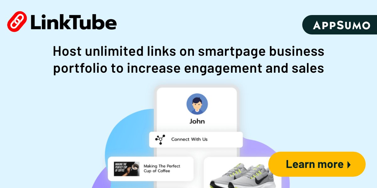 DigitalMarST's tweet photo. 😲LinkTube lets you build a smartpage to host all your links and track performance, right from your mobile phone.
👉https://t.co/PZbYtdXdLj
#leadGeneration #Sales #engagement #smartpage https://t.co/JjcKAoO1ZI