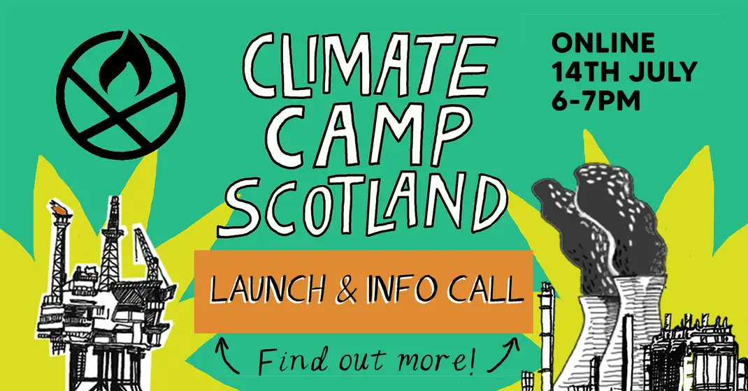 ScotClimateCamp's tweet image. Thinking of coming to this year's #climatecamp in Aberdeen? Pondering how to get involved or just curious to know what we're all about and why?

Our online launch/info call on July 14th is all you need to get started! 👇🏽

m.facebook.com/events/7644352…