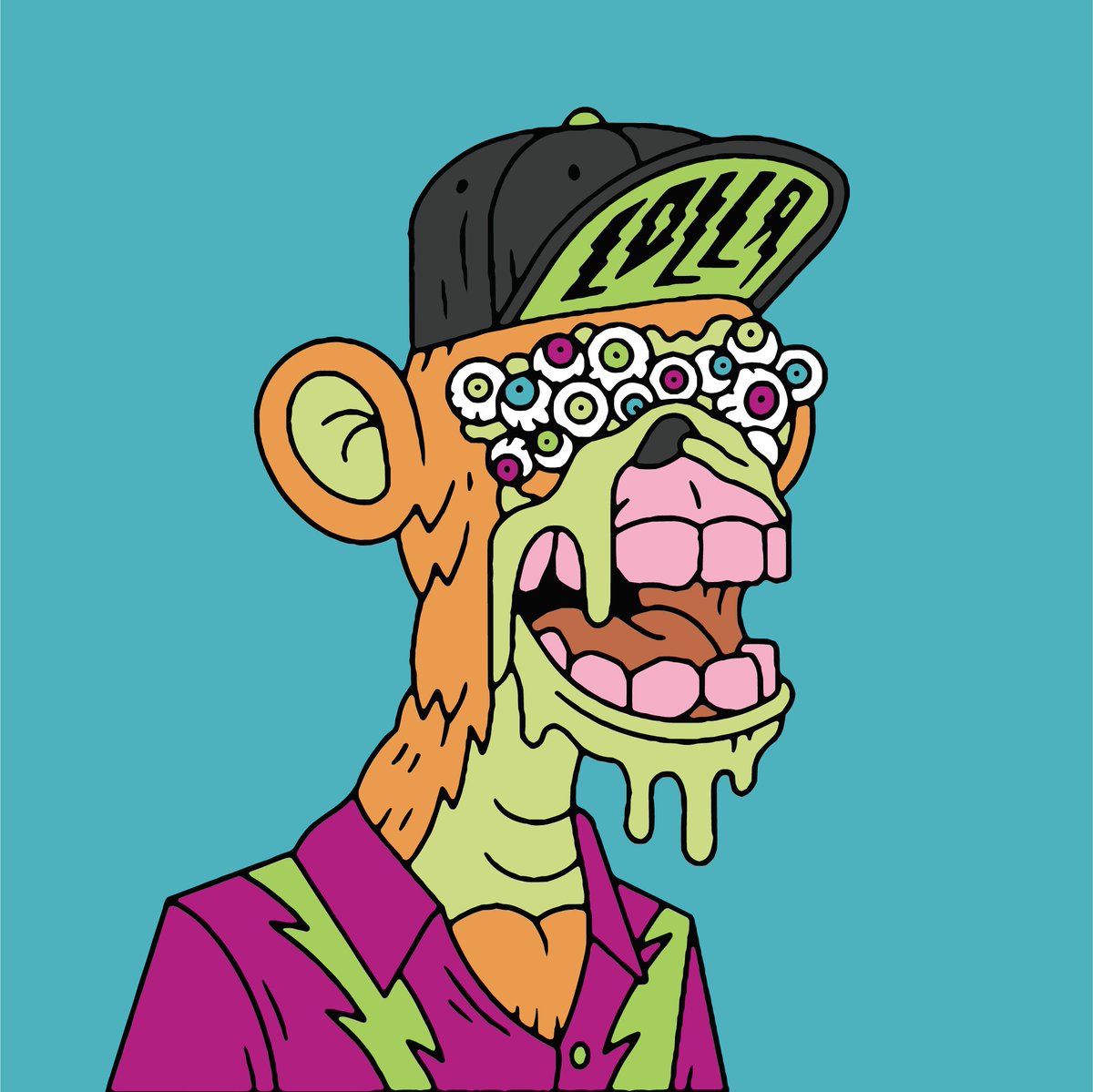 .<a href="/LollaFrens/">Lollapalooza Frens</a>' mayc #5279 really is one of the best looking apes