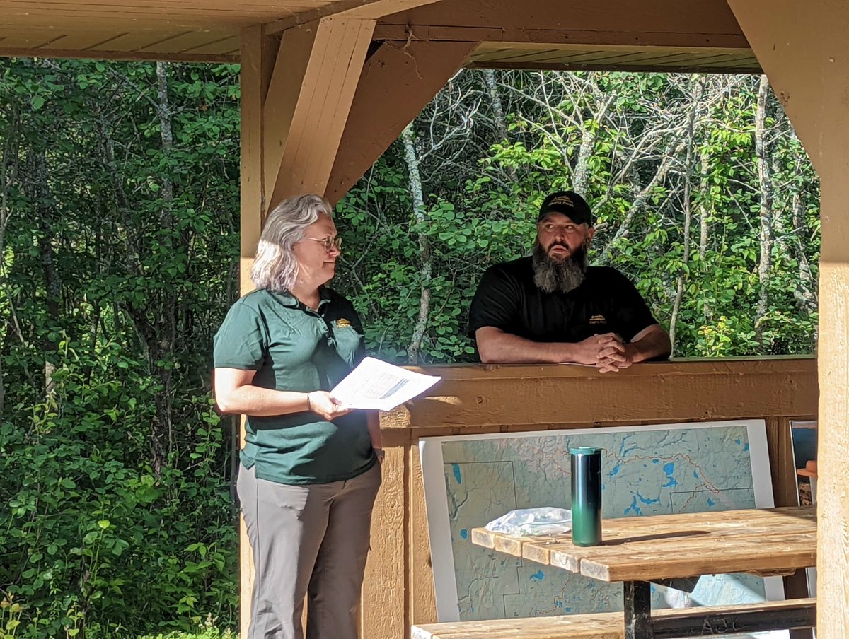 insideeducation's tweet photo. Such a great morning spent beach-side at Sir Winston Churchill Park, with great insights from @Albertaparks @Albertatrappers and @AWC_WPAC. Reluctantly saying goodbye to Lac La Biche, but excited for the afternoon as we're on the Road (Trip) again to @cenovus! #InsidePD https://t.co/3EhJBY382C