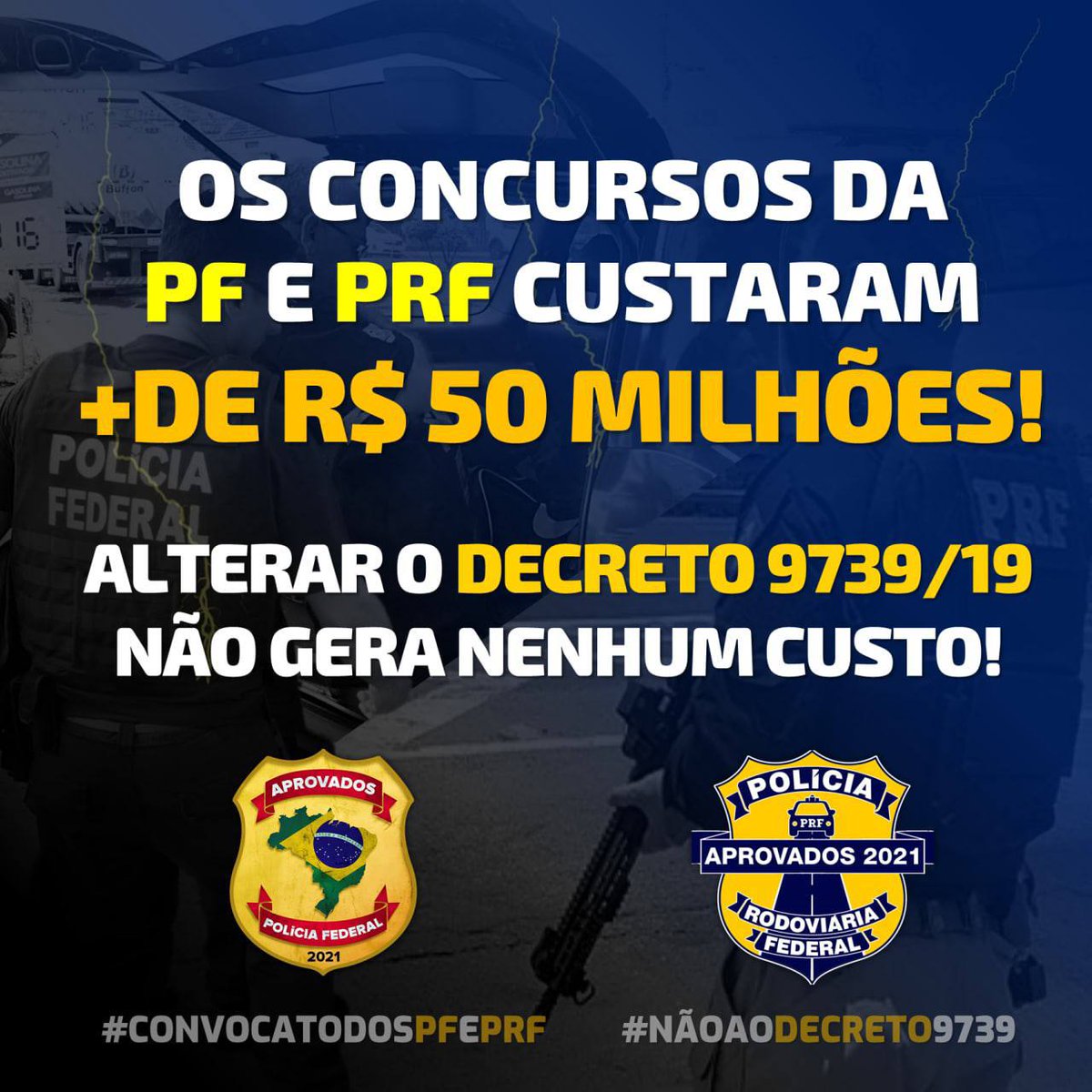 Lucas_FP139's tweet photo. A alteração do decreto 9739 é econômico para os cofres públicos, é justo com TODOS os aprovados e benéfico a toda a sociedade.
🔵🟡🔵🟡
@jairbolsonaro
@andersongtorres
#ConvocaTodosPFePRF #NAOaoDecreto9739 https://t.co/CZv90j5qUz