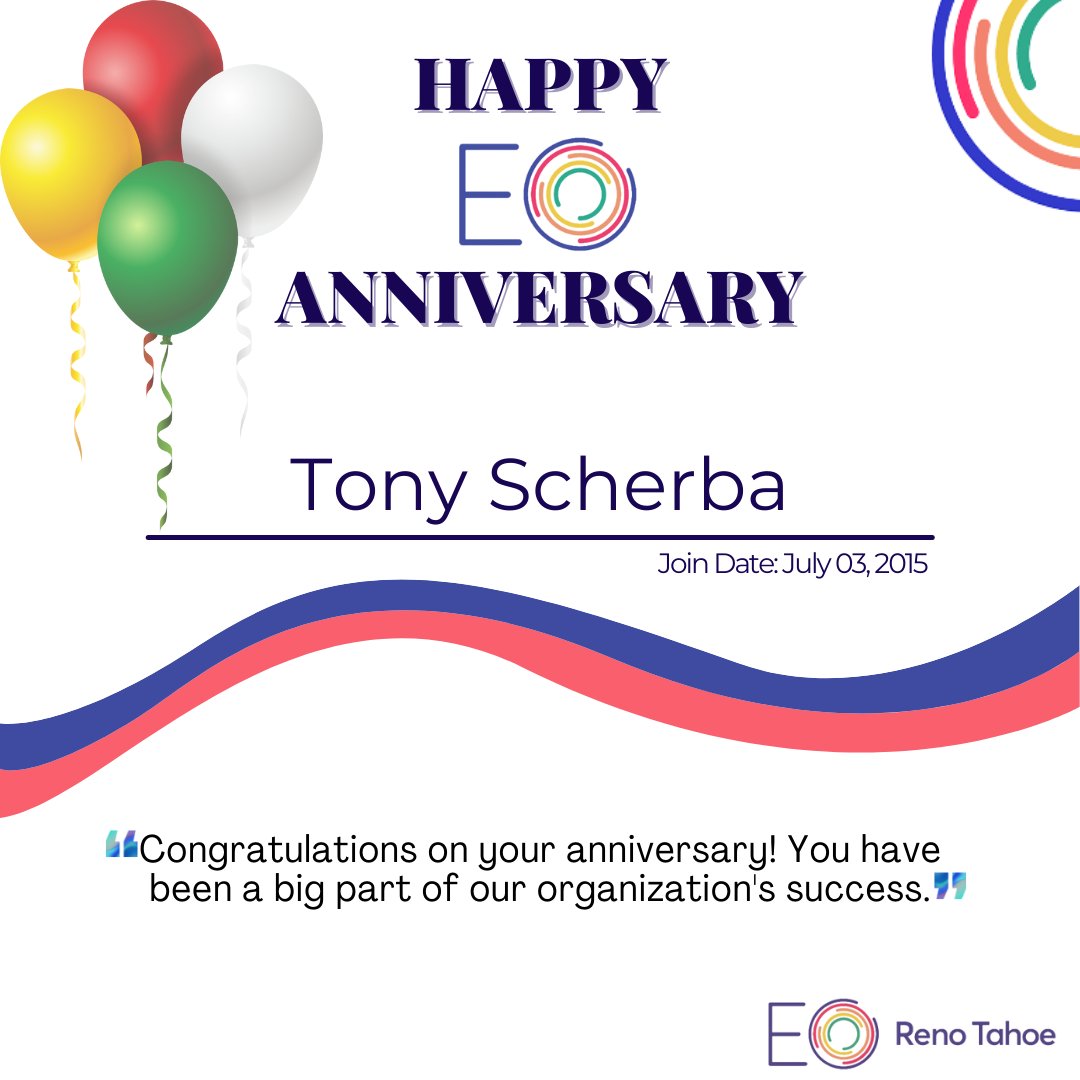 EORENOTAHOE's tweet photo. Happy EO Anniversary to our awesome members! Cheers to more years with EO! https://t.co/fDlMCO7mHf