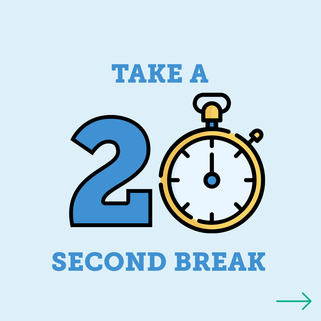 NormanMDcare's tweet photo. If you find yourself looking 👀 at screens all day, consider the 20-20-20 rule.

𝗚𝗶𝘃𝗲 𝘆𝗼𝘂𝗿 𝗲𝘆𝗲𝘀 𝗮 𝗯𝗿𝗲𝗮𝗸 𝗶𝗳 𝘆𝗼𝘂 𝗵𝗮𝘃𝗲:
✔️ Dry eyes
✔️ Watery eyes
✔️ Blurred vision or double vision
✔️ Headaches
✔️ Sensitivity to light
✔️ Trouble concentrating https://t.co/VWZs2SIx4l