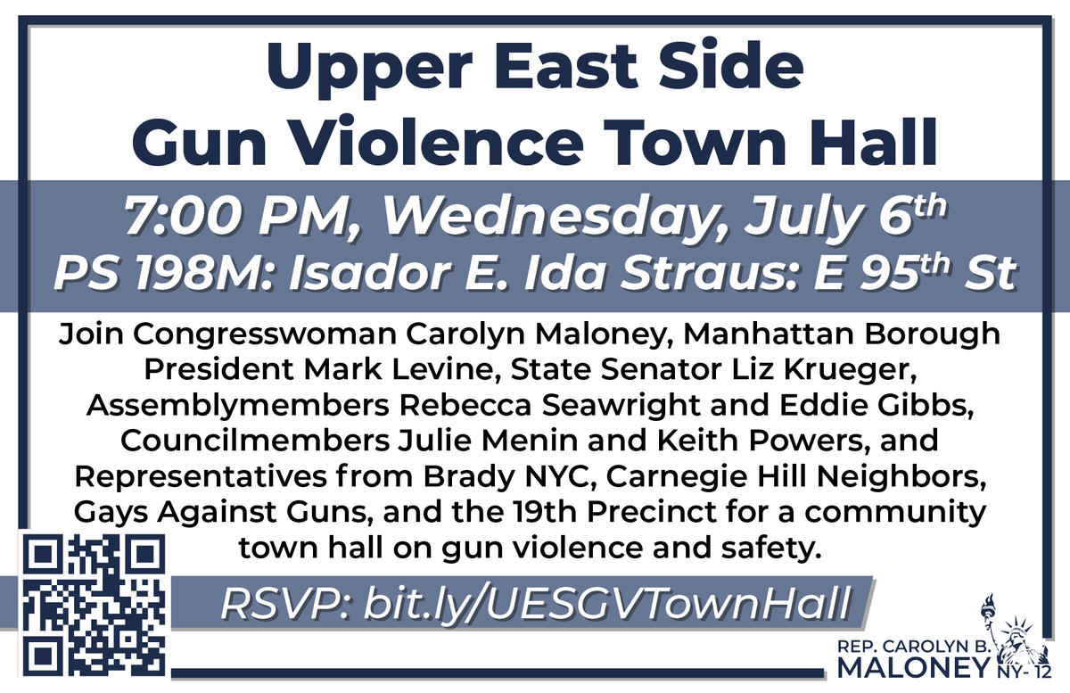 REMINDER: I am hosting a gun violence town hall tonight.
 
RSVP here: forms.gle/WTgjDyudkragLg…