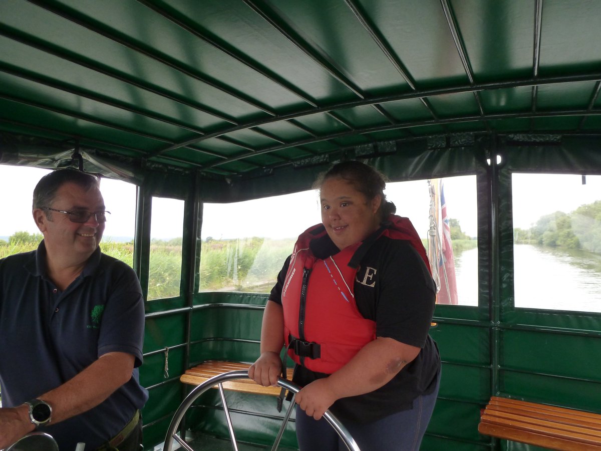 WillowTrust's tweet photo. Students from @BettridgeSchool taking steering Spirit of Freedom II in their stride yesterday https://t.co/ofOvxR4GC8