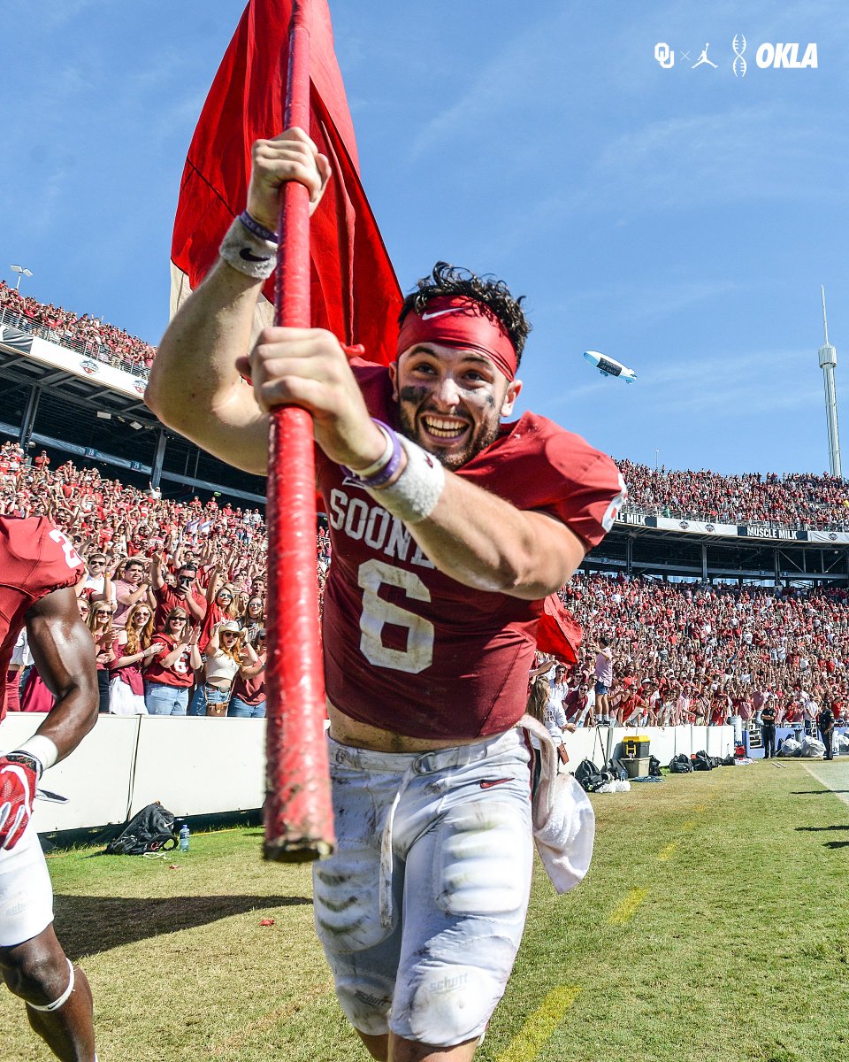 𝙈𝙤𝙤𝙙 😃 Go be great 6! 

<a href="/bakermayfield/">Baker Mayfield</a> x <a href="/Panthers/">Carolina Panthers</a> 

#OUDNA