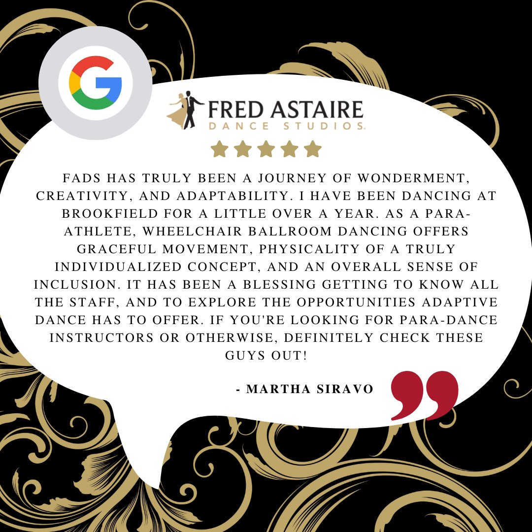 FADSBrookfld's tweet photo. Thank you for letting us be the studio to make your dance experience the best of the best! ❤️ #fadswisconsin #reviews #dance #dancelessons #fredastairedancestudios #trysomethingnewin2022 #joinus #peoplearetalking #sharetheexperience #thankyou #wisconsin #visitwisconsin https://t.co/EaS6EnZypV