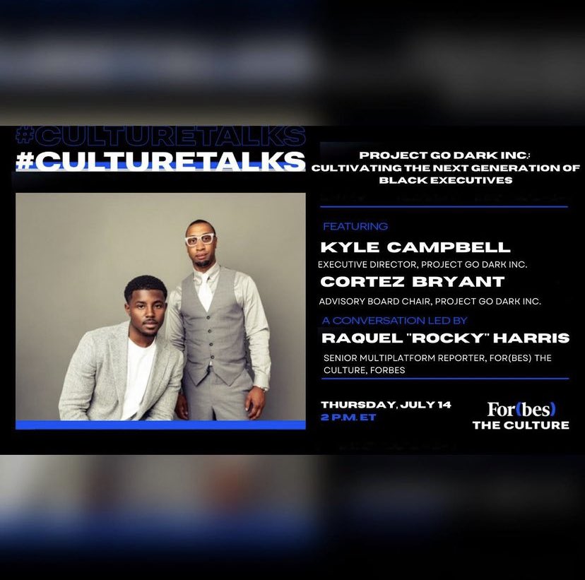 interview with @ForbesTheCultur next Thursday @ 2PM EST alongside my mentor and advisor @CortezBryant 

Tune In!