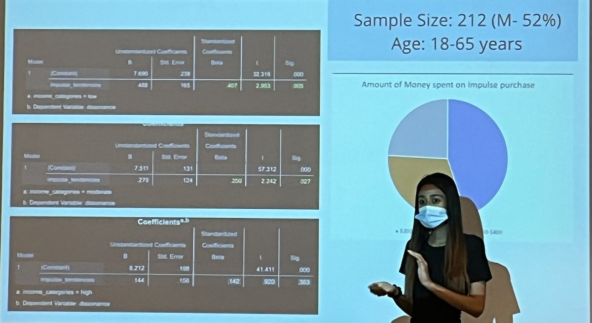 QUIP_RS's tweet photo. Khushi Agnish, a student in the #QU School of Business and 2022 QUIP-RS fellow, shared her multi-study research on the impact of social media on impulse purchases. https://t.co/rxnFkRSrkK