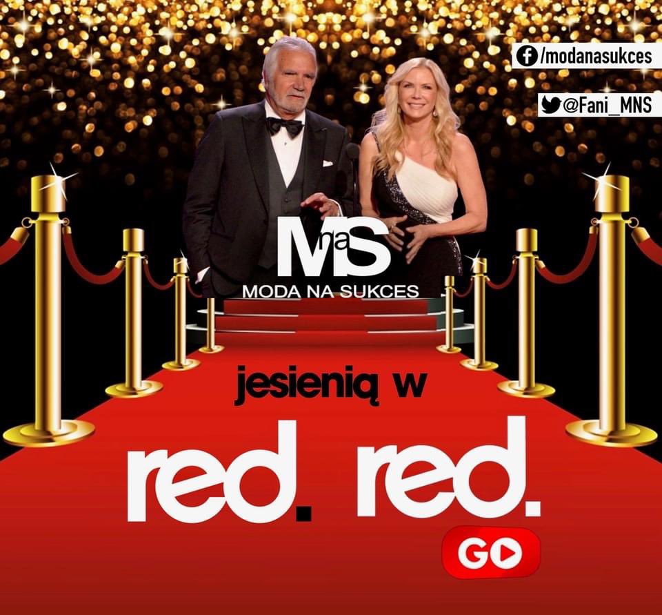 moda_na_sukces's tweet photo. Już we wrześniu 2022, najnowsze, niepokazywane wcześniej w Polsce odcinki #ModaNaSukces tylko na platformie RED GO VOD ‼️
#REDCarpet #VOD #premiera #BoldandBeautiful #TopSerial #operamydlana #kultowyserial #hit https://t.co/5tCSD0h5Mo