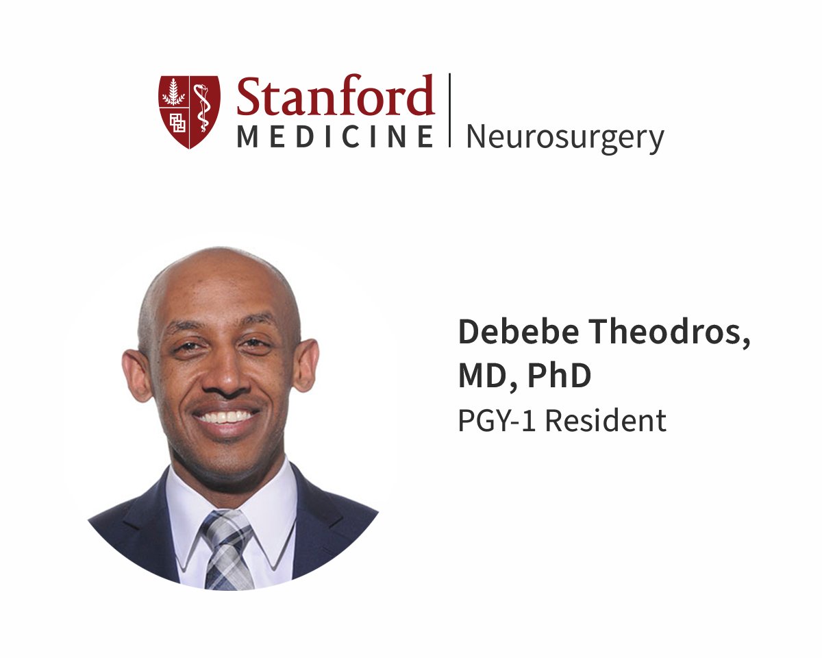 A warm welcome to PGY-1 resident @DTheodros who starts his training this summer with @StanfordNsurg! Learn more about Dr. Theodros: ow.ly/44Ms50JOZBl #neurosurgeryresidency