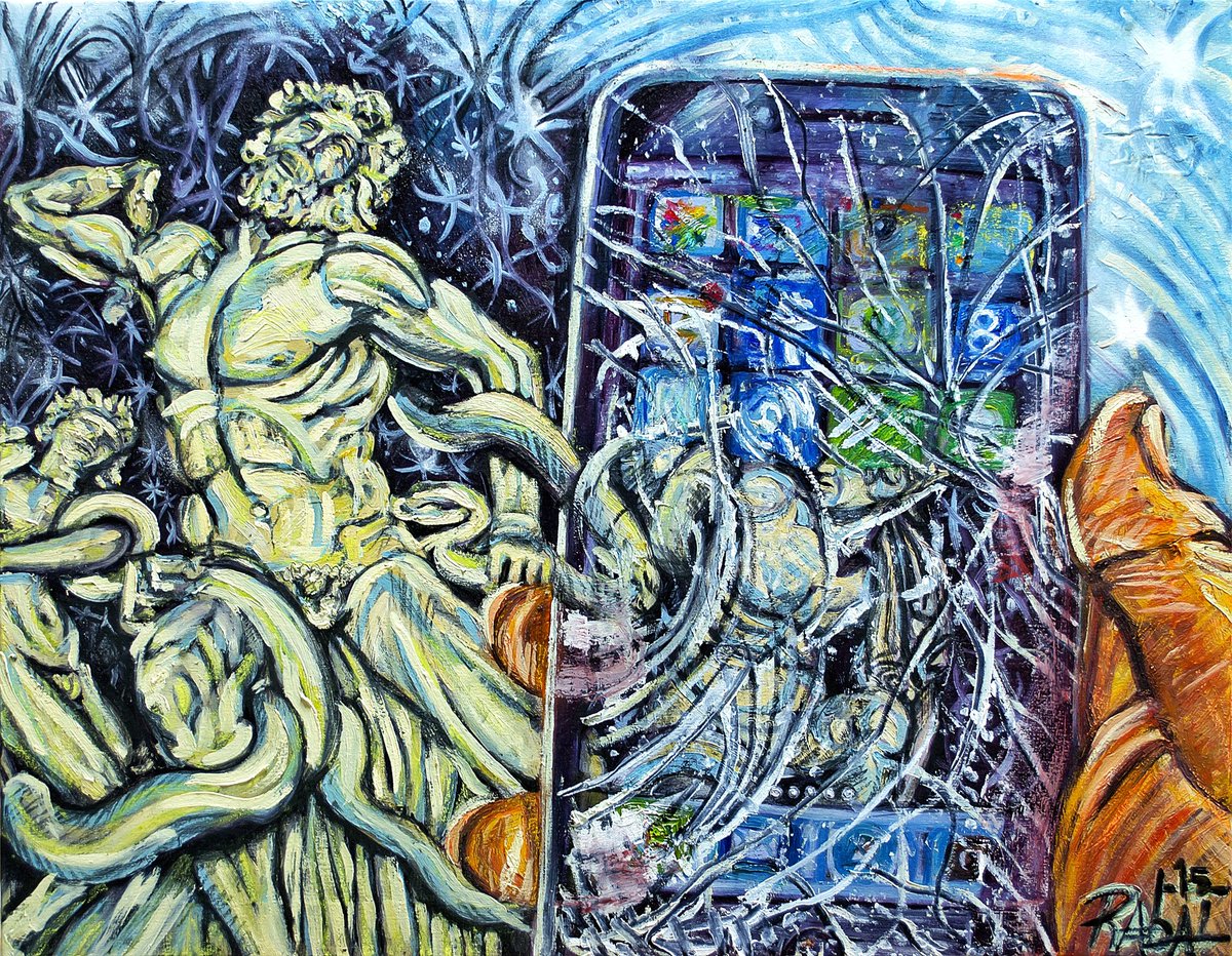 pedrojuanrabal's tweet photo. Postureo
Técnica mixta sobre lienzo
91 x 73 cm (2015)
#postureo #laoconte #movil #mito #sculpture #artwork #painting #oilpainting #acrylicpainting #artoftheday #artgallery #pedrojuanrabal #pintura #fineart https://t.co/eaGcUQvlnO