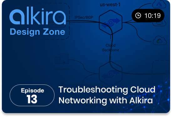 alkiranet's tweet photo. Troubleshooting #cloudnetworking can be complex, time consuming, and costly. In episode 13 of the Alkira Design Zone Video Series, we showcase how the Alkira solution simplifies troubleshooting for cloud networking.
#Cloudareanetworking
https://t.co/AFwCpLd346 https://t.co/BQdd8kKCX9