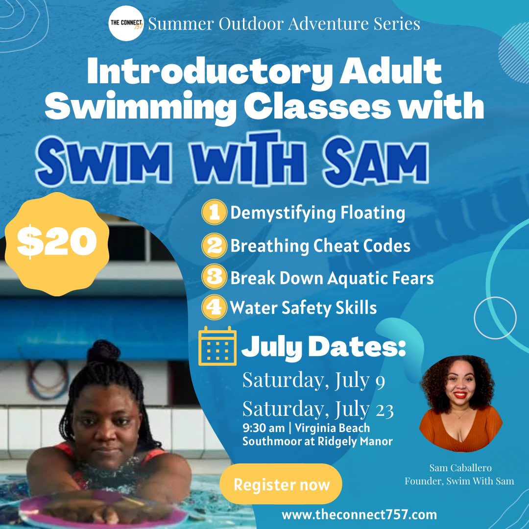 theconnect757's tweet photo. ☀️ Summer in the 757 is here! Join us this month! We have events starting this weekend! Registration required.
https://t.co/4UoCjQIYbA https://t.co/hx62pF5ZKt
