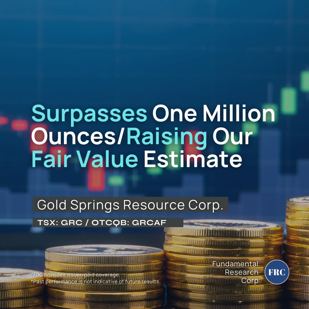 FRCorp's tweet photo. 1/2 @GoldSpringsGRC is located in the USA, on the border of Nevada &amp; Utah, one of the best mining jurisdictions in the world!☝🏻

Recently, its M&amp;I resources increased 33% to 1 Moz AuEq.

Read more and subscribe: https://t.co/sfOPPbSzcG
$GRC $GRCAF #Gold https://t.co/8rvQCtJeh4