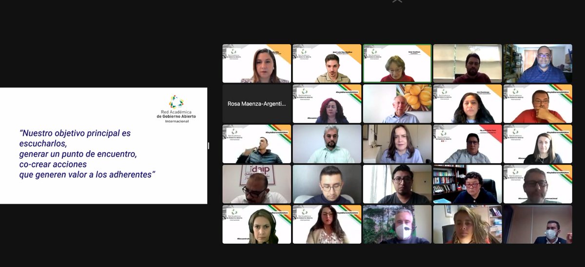 RAGA_Int's tweet photo. ����Servir de punto de encuentro a personas investigadoras en materia de #EstadoAbierto es uno de nuestros objetivos y nuestra razón de ser.

👥Ayer celebramos un encuentro de adherentes donde pudimos compartir visiones y nuevas inquietudes para la investigación en el área.

#RAGA https://t.co/qhpCnQjTTa