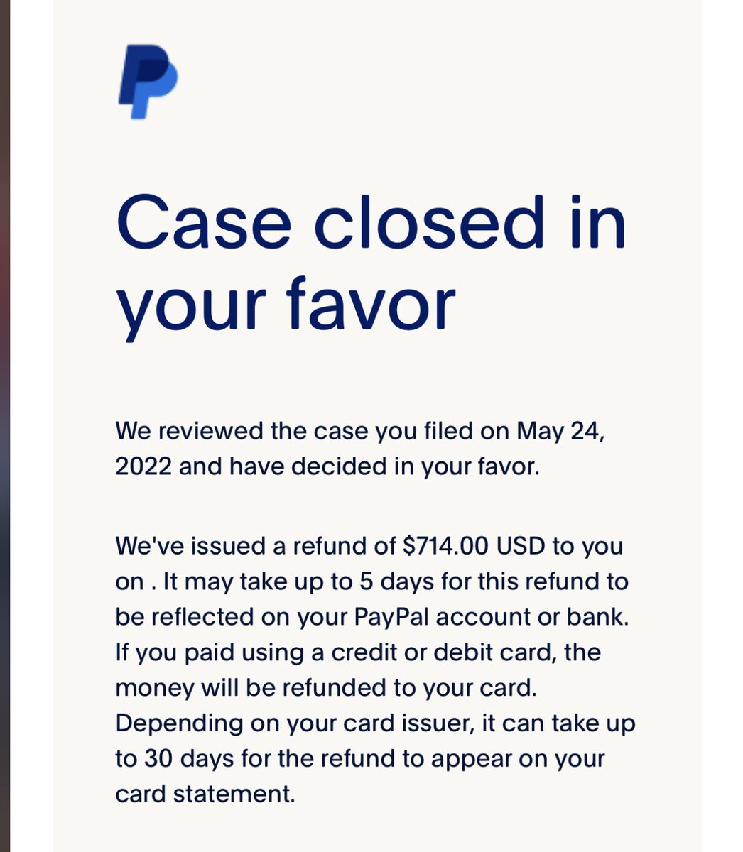 onisd23's tweet photo. Anybody got refunded from PayPal Zadehkicks I got mine https://t.co/24hcaR5BIP