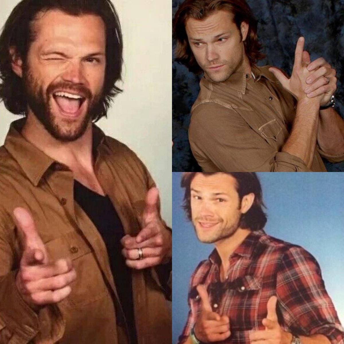 jared padalecki   +   finger guns
