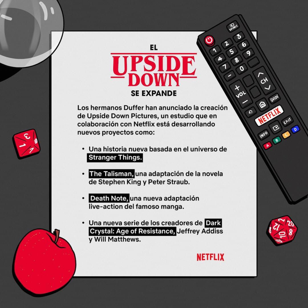 vozenoffshow's tweet image. Ojo con los #DufferBrothers que anunciaron la creación de #UpsideDownPictures de dónde se desprenderán los siguientes proyectos: