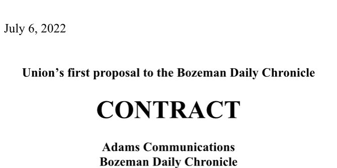 We had our first bargaining meeting with <a href="/PublishingAdams/">Adams MultiMedia</a> today. We presented our proposal and explained why higher wages are a necessity.  We’re excited to continue to bargain in good faith! <a href="/newsguild/">The NewsGuild-CWA</a> #unionstrong #mtnews