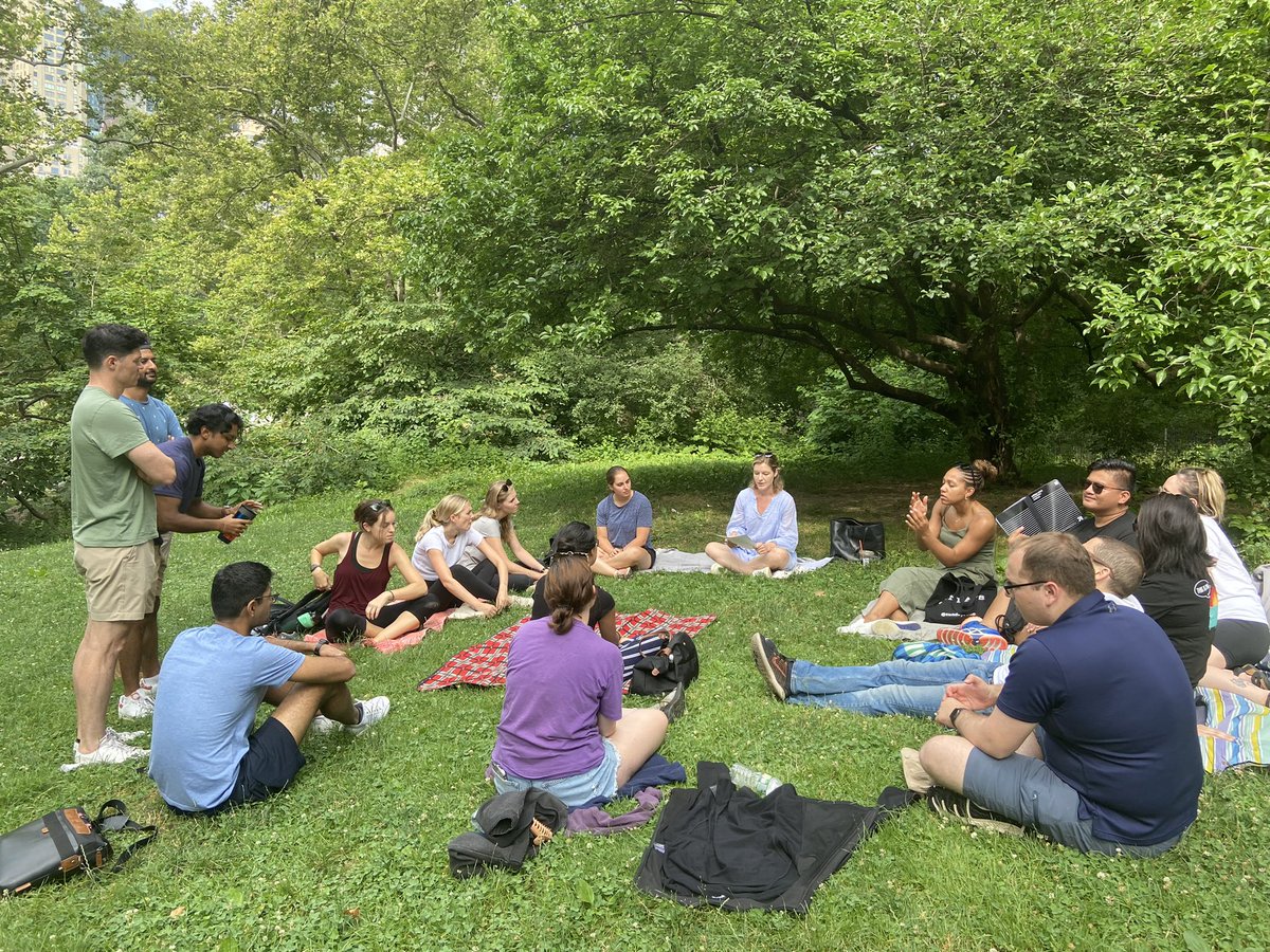 nyulangoneEM's tweet photo. Conference in Central Park today! Loved learning about how to handle hypo/hyperthermia and different environmental disasters #emergencymedicine #nyubellevue https://t.co/zRxin4JVIC