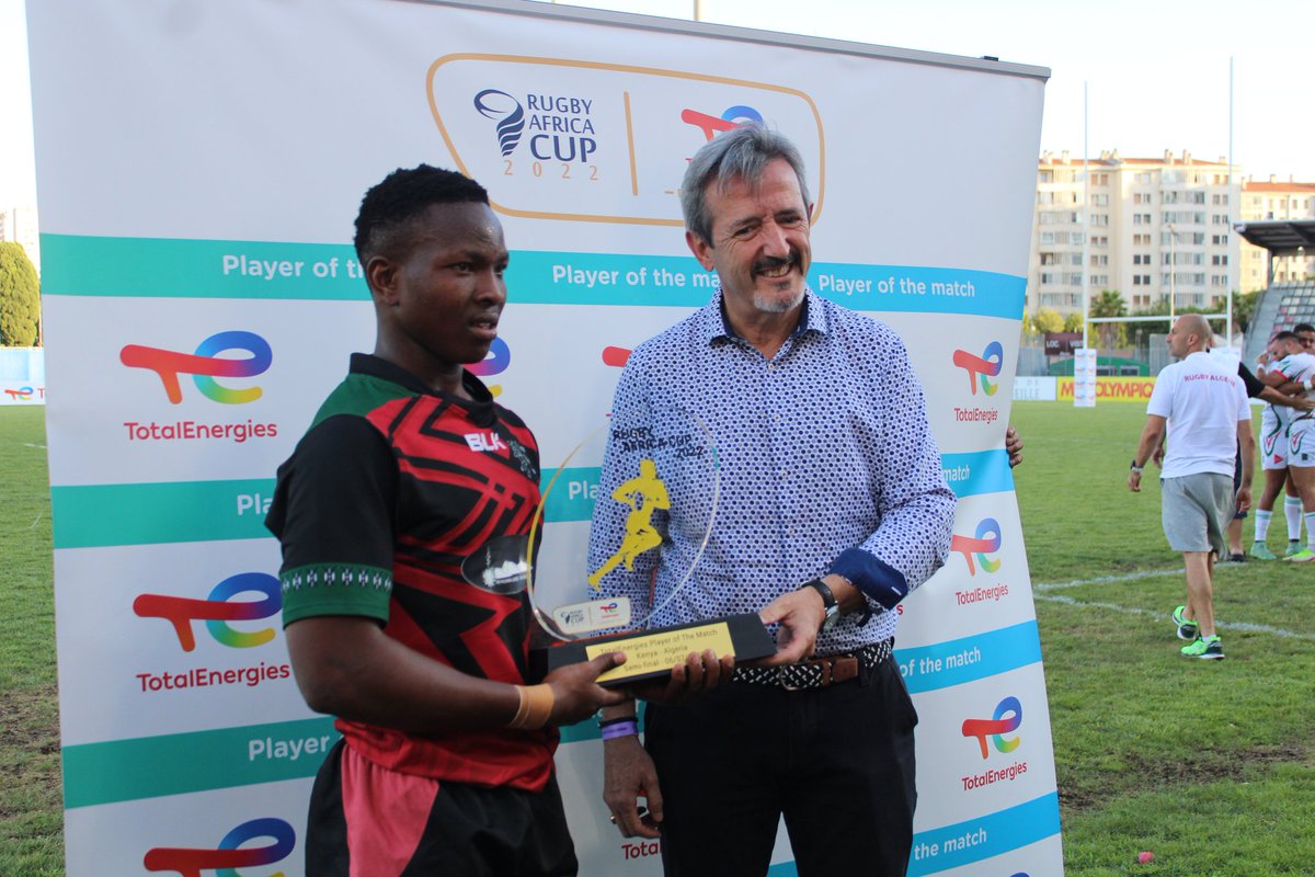 KenyaSimbas's tweet photo. This guys ASATI!!! 

Man of the match yet again! 💪💪

Well done @SamuelAsati the only way is up!!! 

We hold and secure the victory!!! 

#SupportTheSimbas
#SimbasToRWC
#StayAtTheHildanaLodge https://t.co/3gw4eyoahz