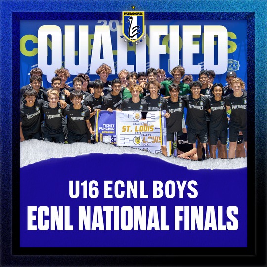 PATEADORES_'s tweet photo. Congrats and good luck to our ECNL Boys U16 team, as they prep this month for National Finals in St. Louis from July 15–18
#pateadores #pateadoressc #patslife #ecnlboys #ecnlfinals https://t.co/n0fActpg2u