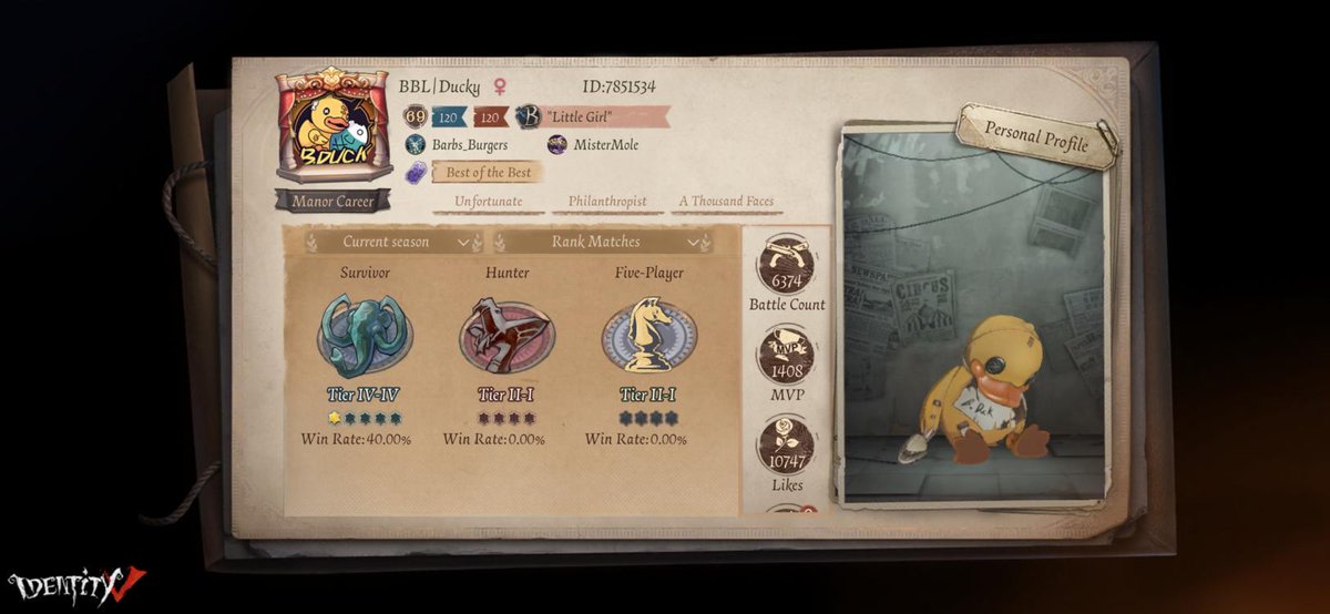crispyc_2's tweet photo. I'm playing Identity V. Fancy a game? https://t.co/vLrpEHuBiY