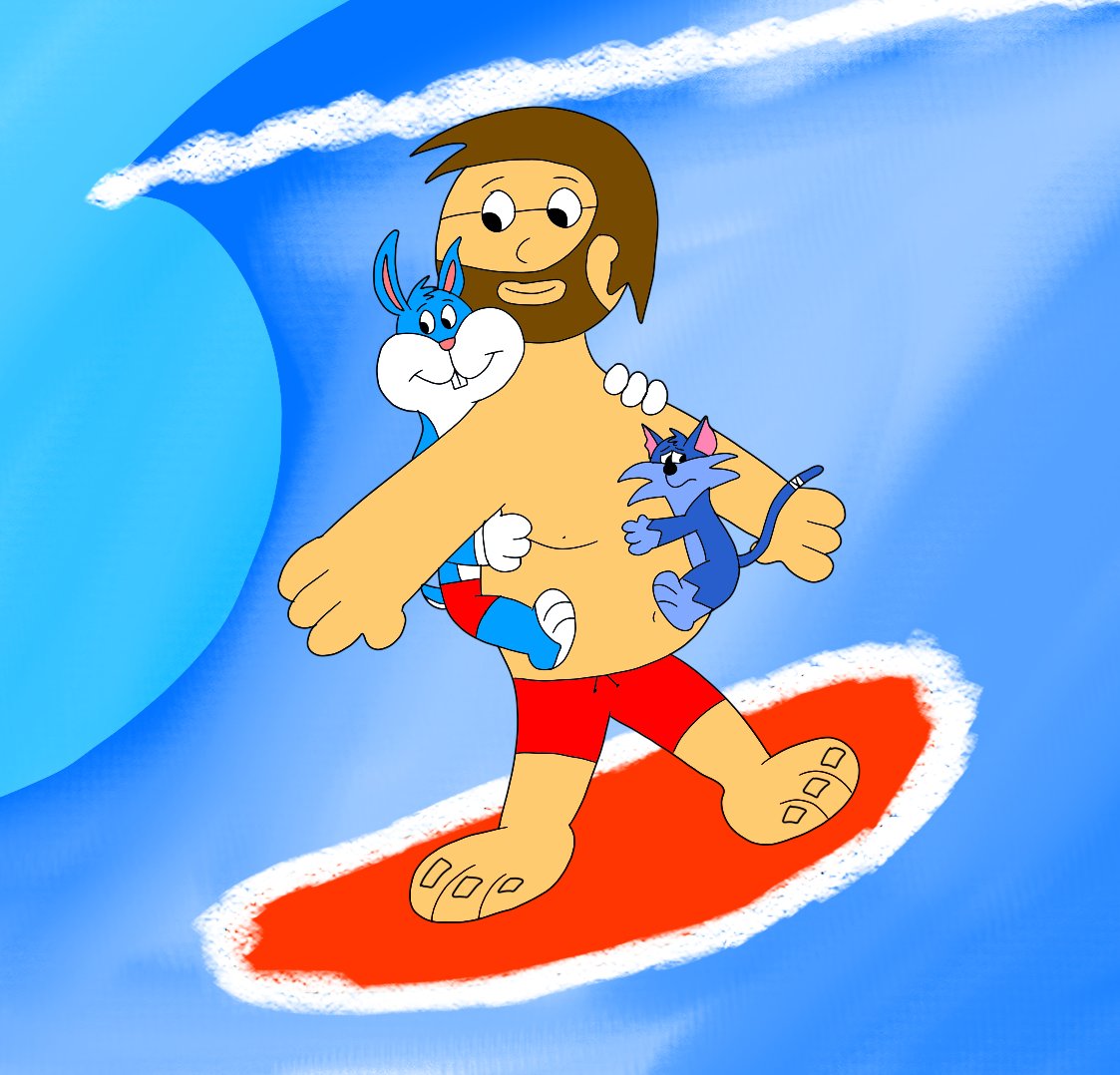 TwistedCartoons's tweet photo. Catching Waves With Buster and Furrball!

Tags: #colter #busterbunny #furrball #surfing #waves #ocean #tinytoonadventures #tinytoons #cartoons #looneytunes #looneytunesfanart #crossoverfanart https://t.co/eGglGYaW1T