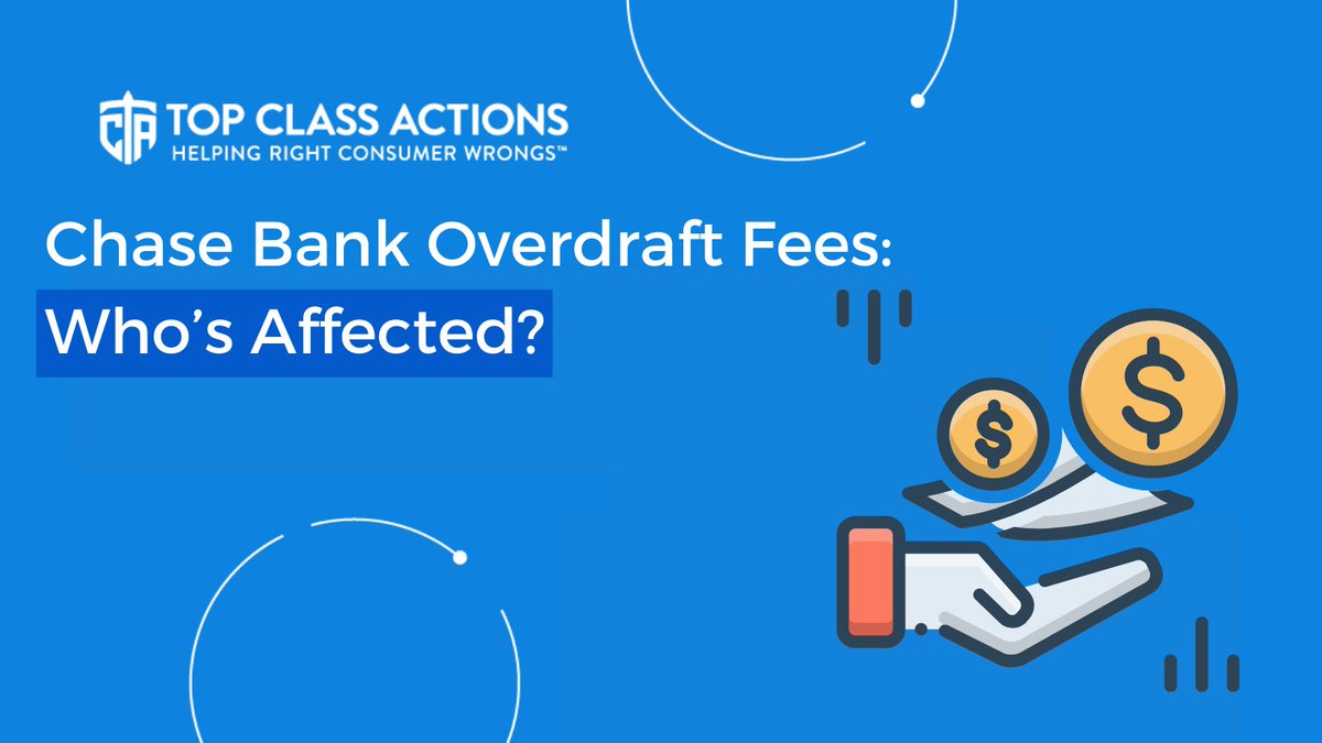 TopClassActions's tweet image. Were you charged an unfair #overdraftfee by #Chasebank on your debit card in the last year?

Chase allegedly charged customers millions in overdraft fees while not complying with the laws to charge these fees.

Join the investigation to seek #compensation bit.ly/3KNN5wm