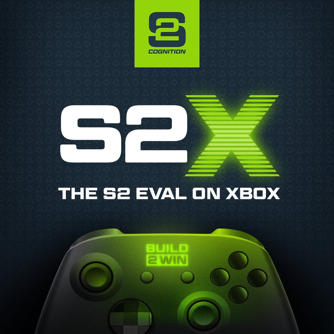 The S2 Eval is officially on XBOX and available exclusively at S2 Labs opening up across the country! Now, our cognitive evaluation &amp; training platform used previously only by NCAA &amp; pro clubs, is available for athletes to test their skills, check it out! rb.gy/3rrvni